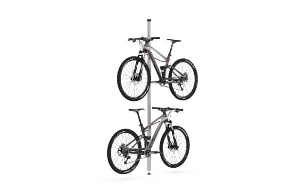 Fahrradparksystem Spacer mit Fahrrädern